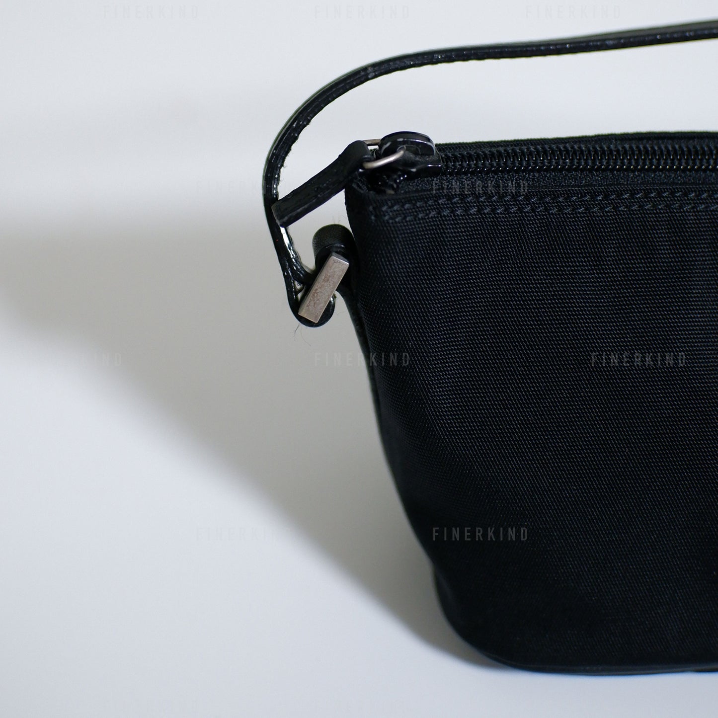 Classic Black Boat Pochette Bag