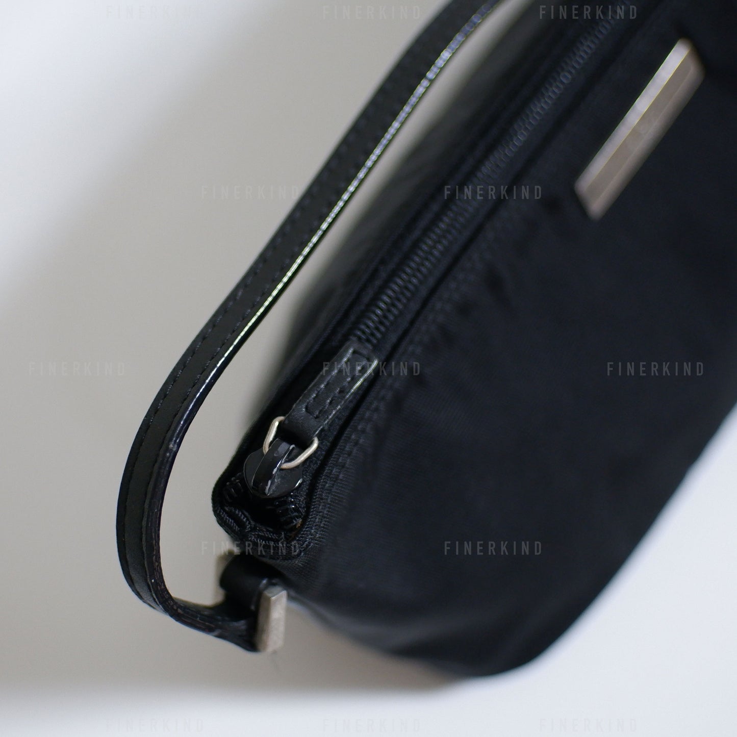 Classic Black Boat Pochette Bag