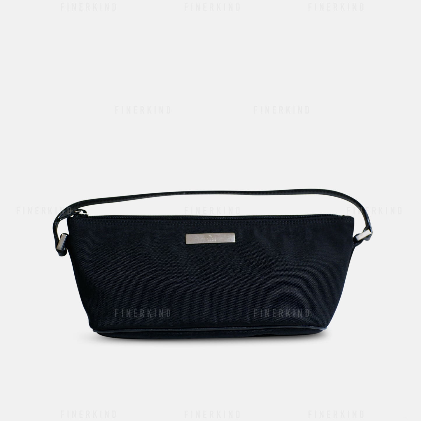 Classic Black Boat Pochette Bag