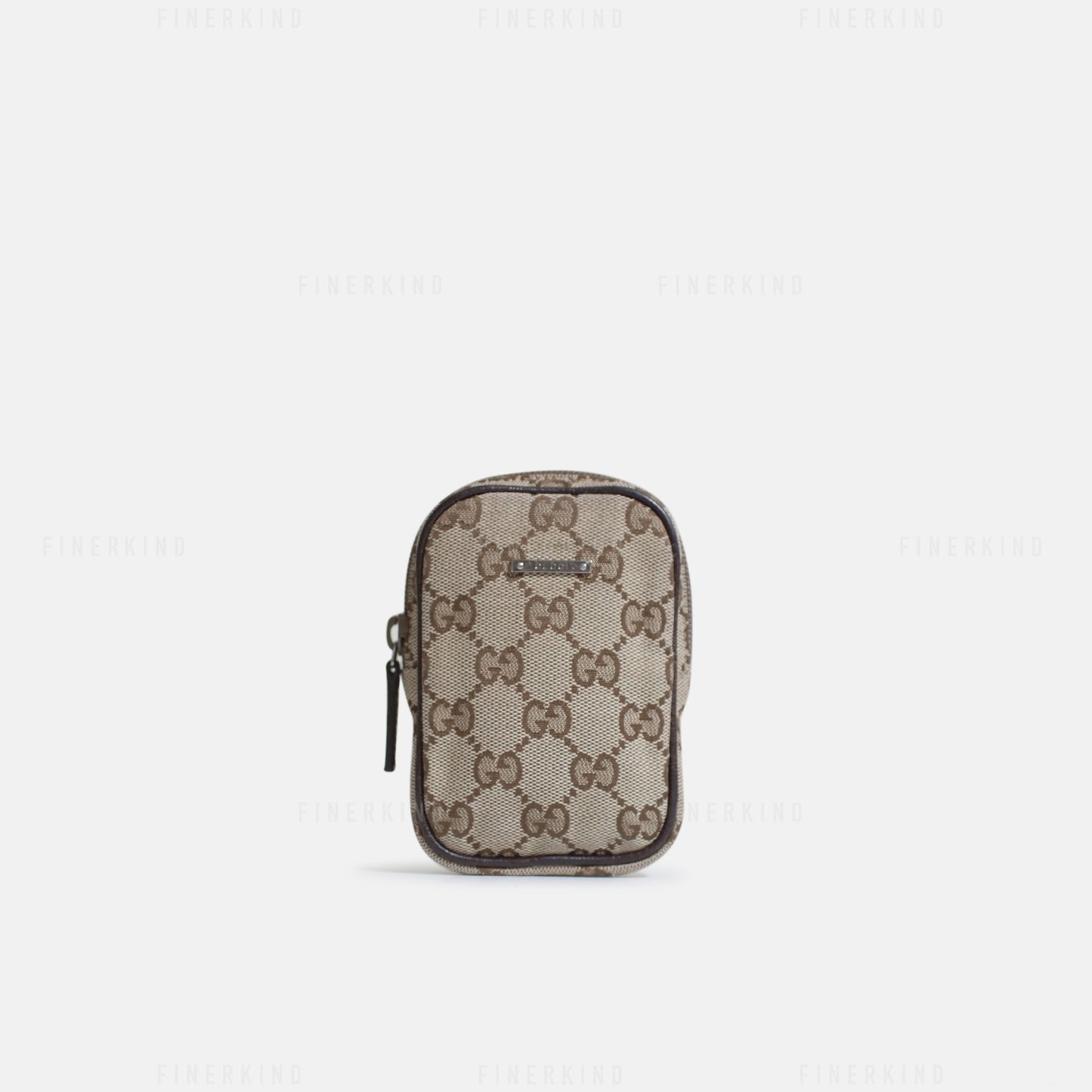 GG Canvas and Leather Cosmetic/Cigarette Pouch