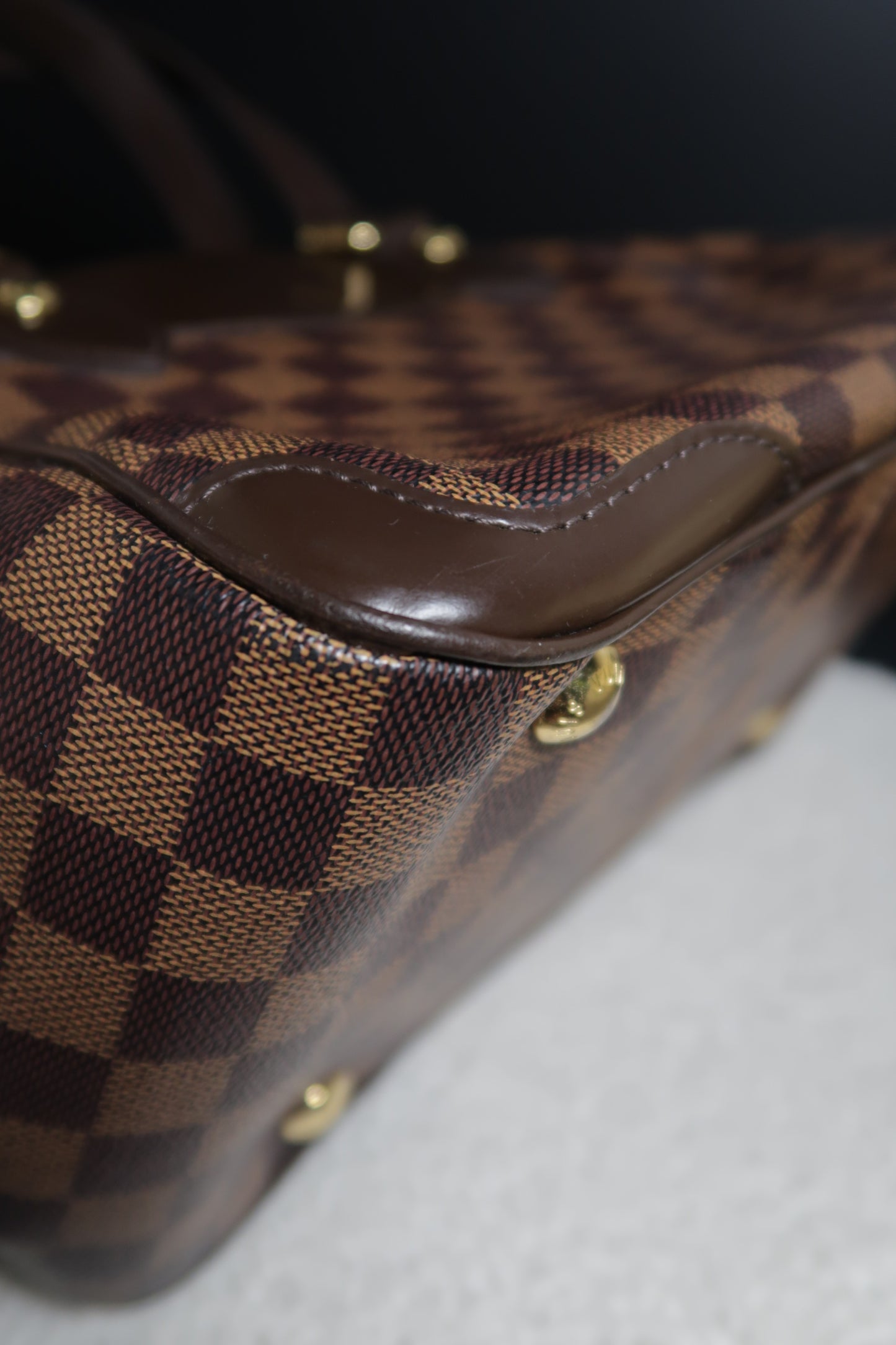 2010 Damier Ebene Verona PM Handbag