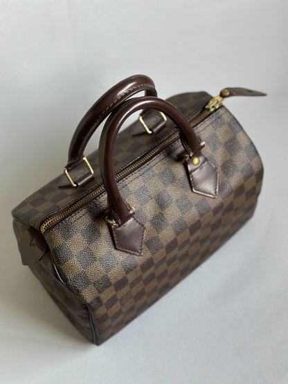 2007 Damier Ebene Canvas Speedy 25 Handbag