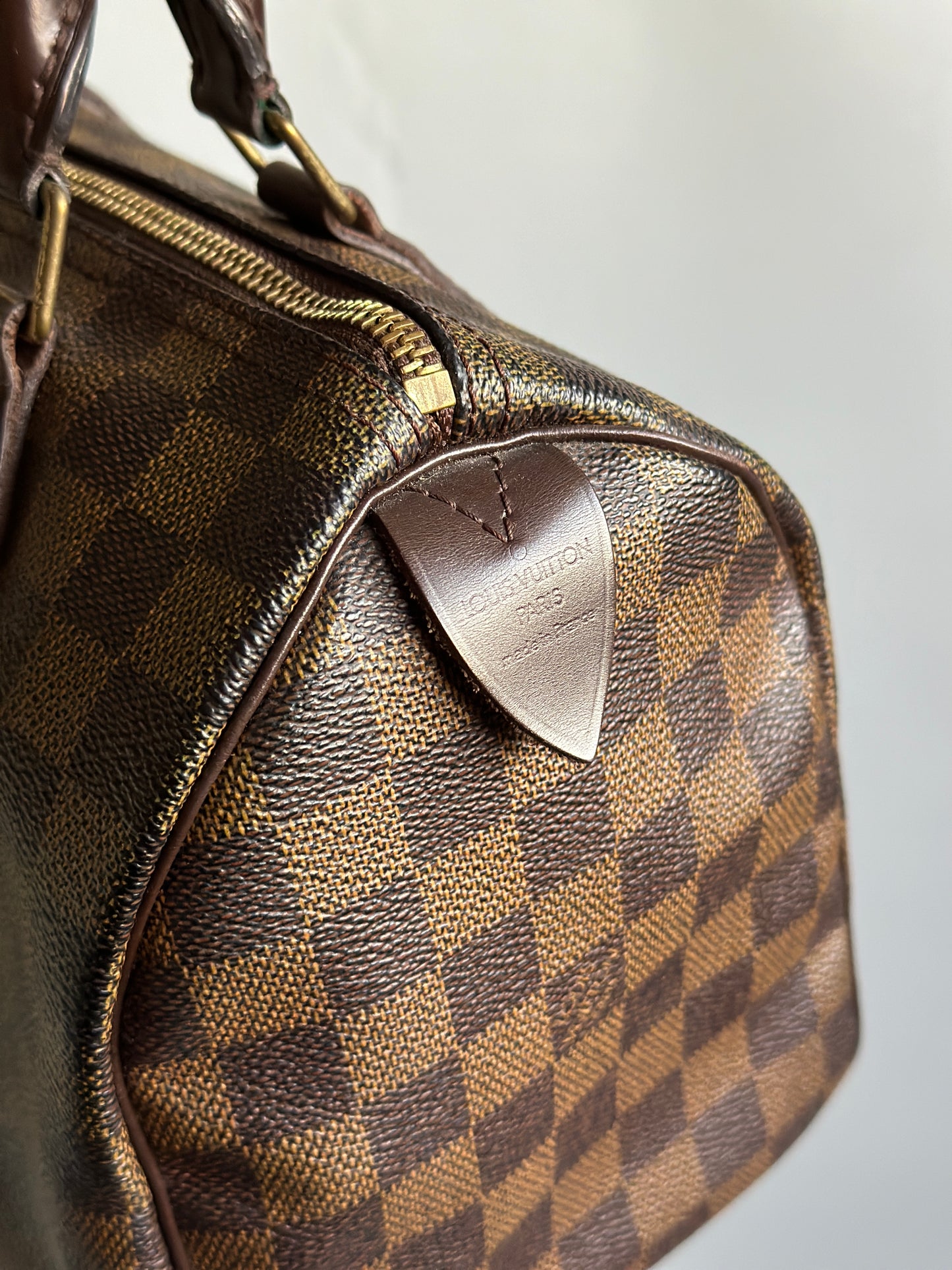 2007 Damier Ebene Canvas Speedy 25 Handbag