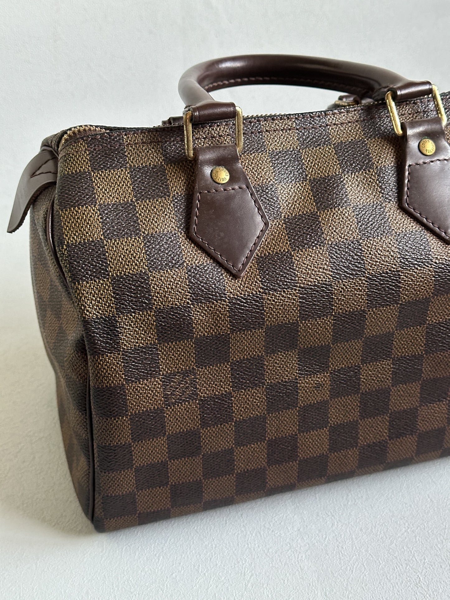 2007 Damier Ebene Canvas Speedy 25 Handbag