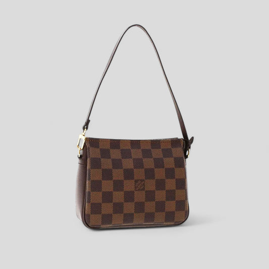 2003 Damier Ebene Trousse Pochette Makeup Handbag