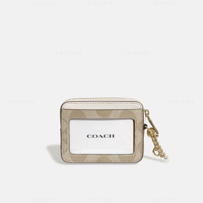 Zip Card Case with Chain