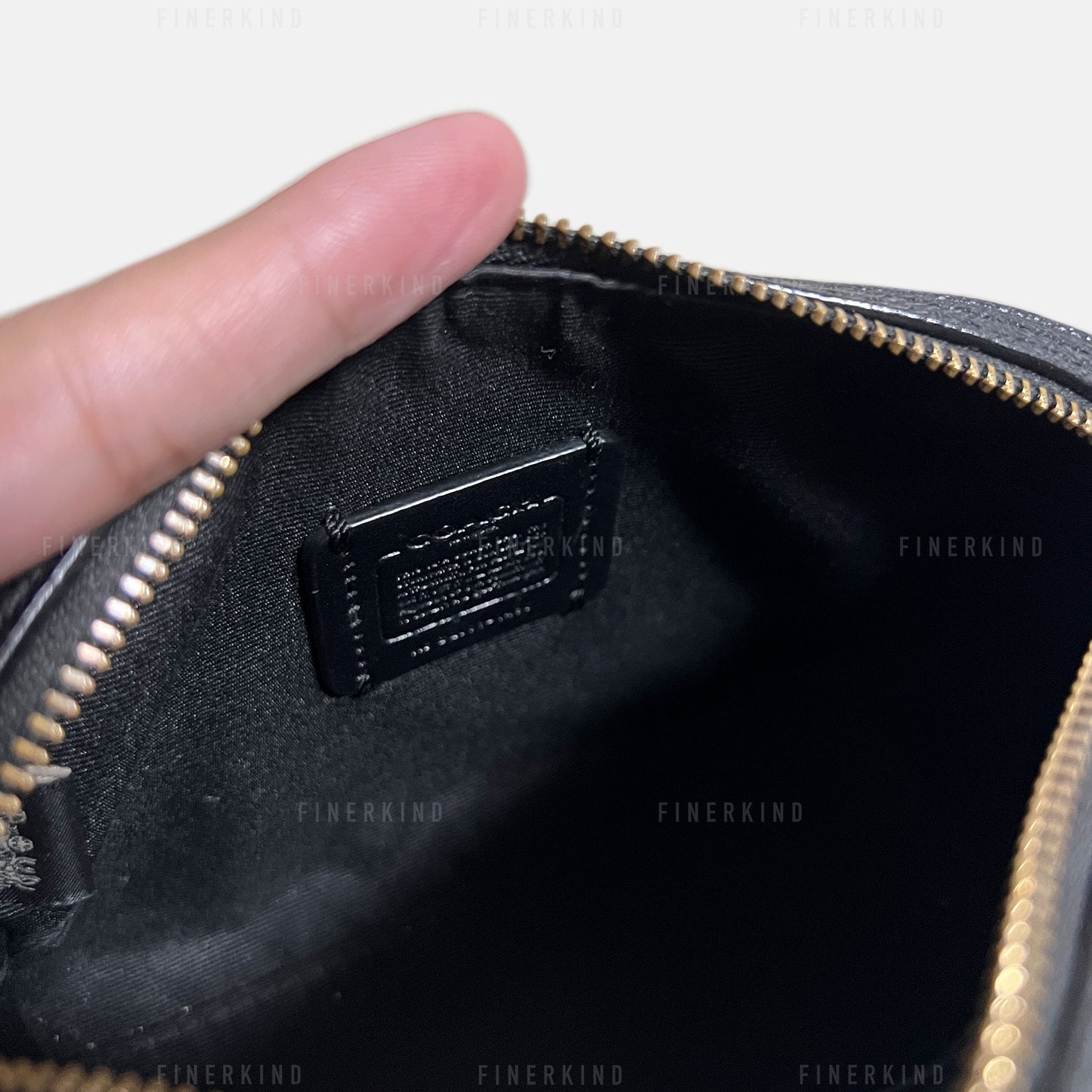 Micro Rowan Black Hand Bag (with Strap) Rare