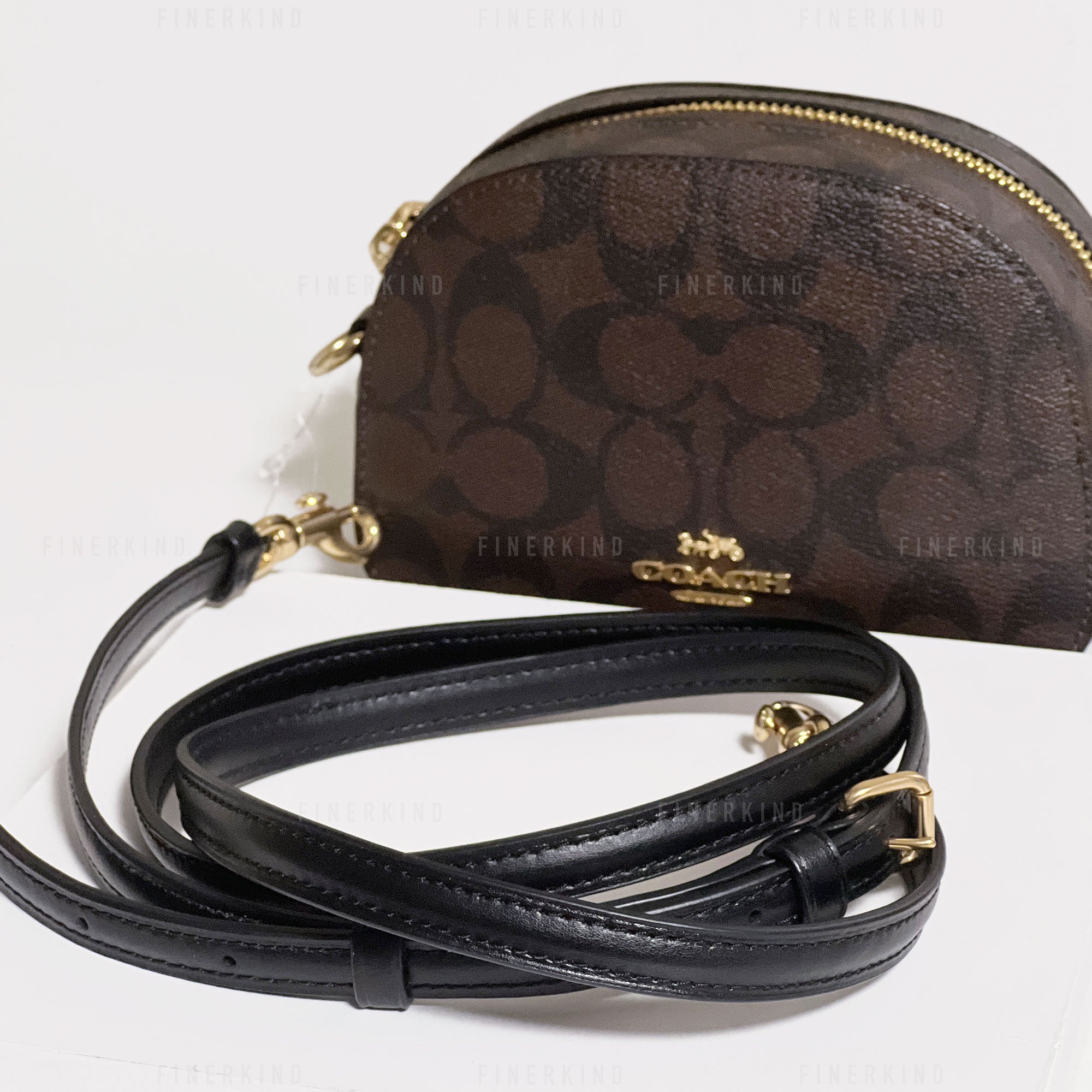 Coach mini serena discount crossbody in signature canvas