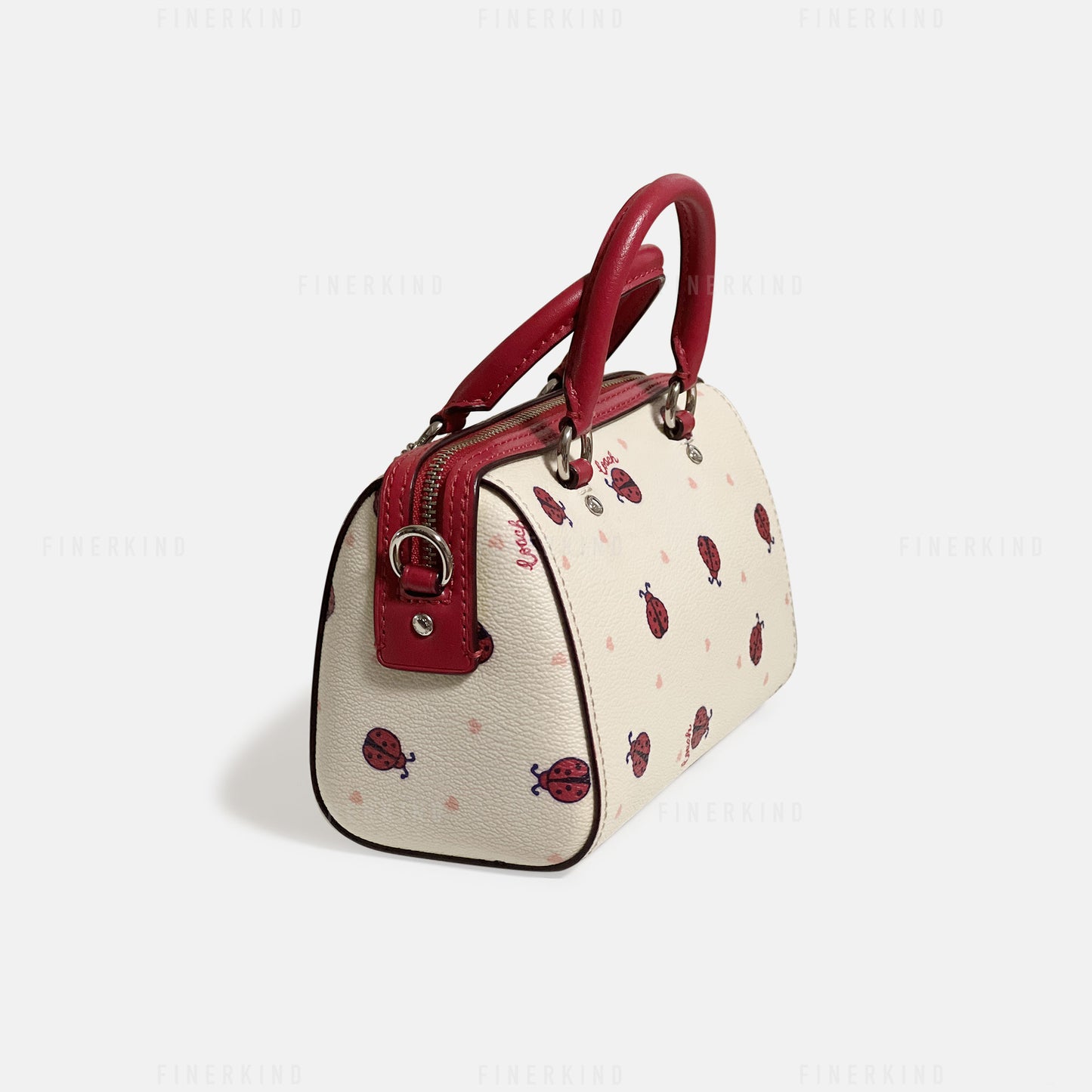 Micro Rowan Hand Bag with Ladybug Print (No Strap)